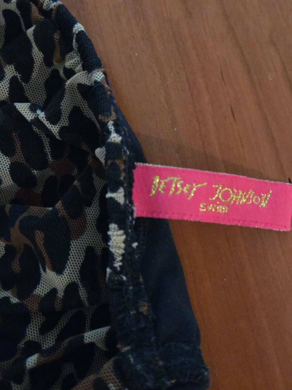 Leopard Print Bikini-Betsey Johnson-ADORABLE embellishments!!! - Picture 6 of 7